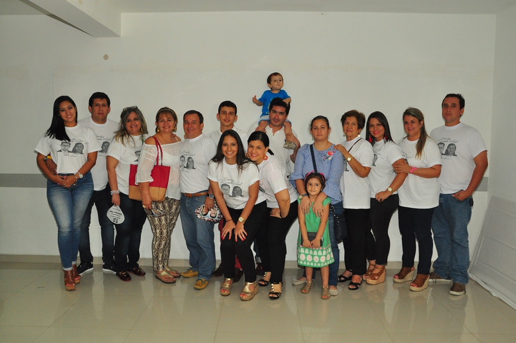 Los Polanco Ramos. Aquí están Pilar de Ortiz, Jorge Enrique Ortiz,  Martha Polanco, María de Polanco, Juan Carlos Polanco, Amada Ramos de Polanco, entre otros.